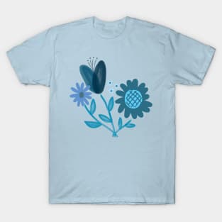 Blue Flower Bouquet T-Shirt